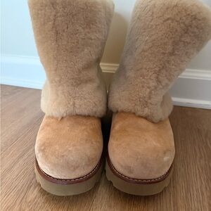 UGG Tan Shearling Boots